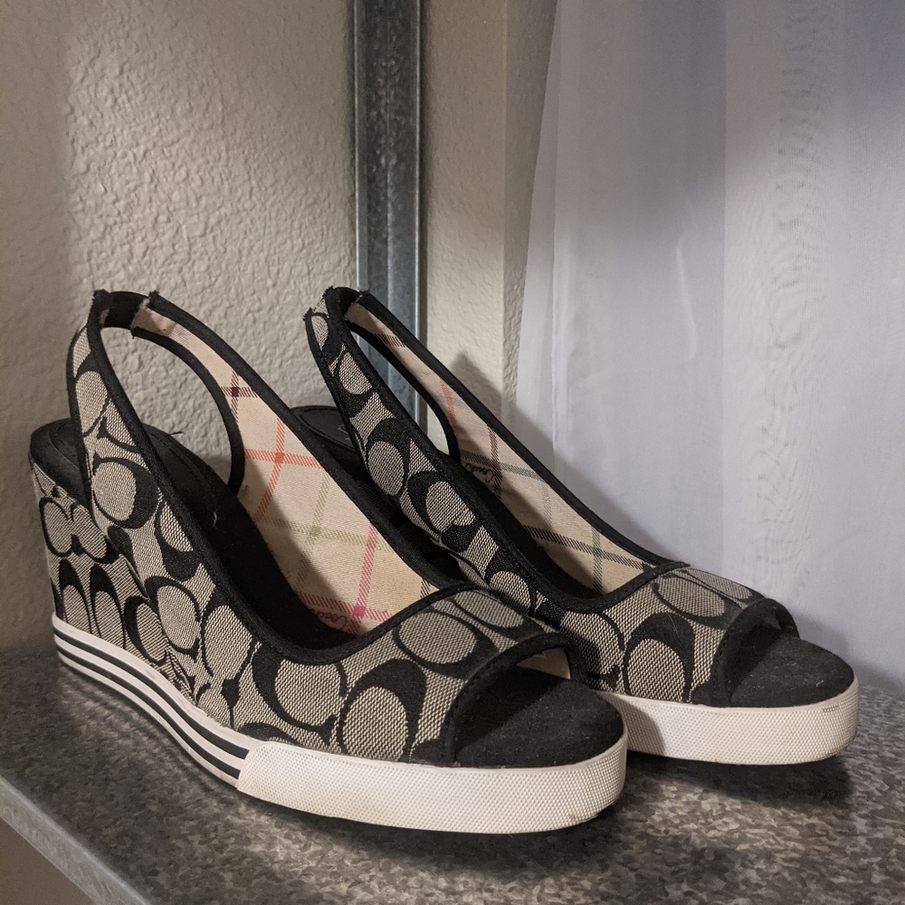 Coach Wedges Size 10